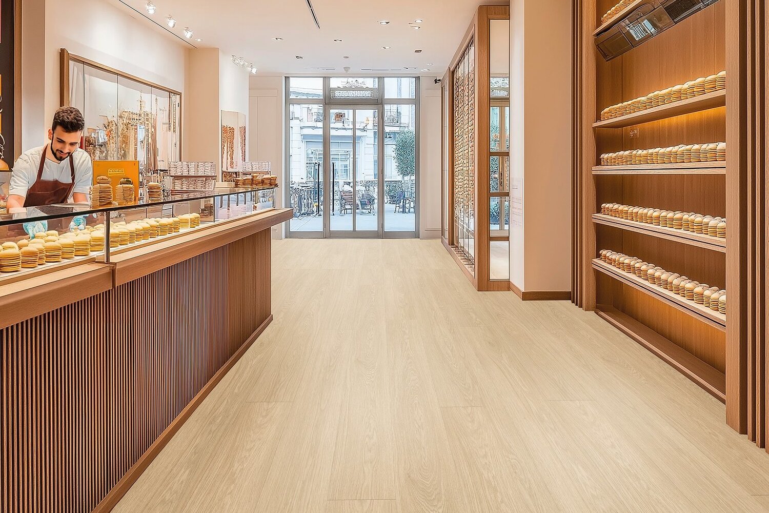 plávajúca akustická vinylová podlaha Gerflor Creation 55 clic acoustic 1272 LOUNGE OAK BEIGE