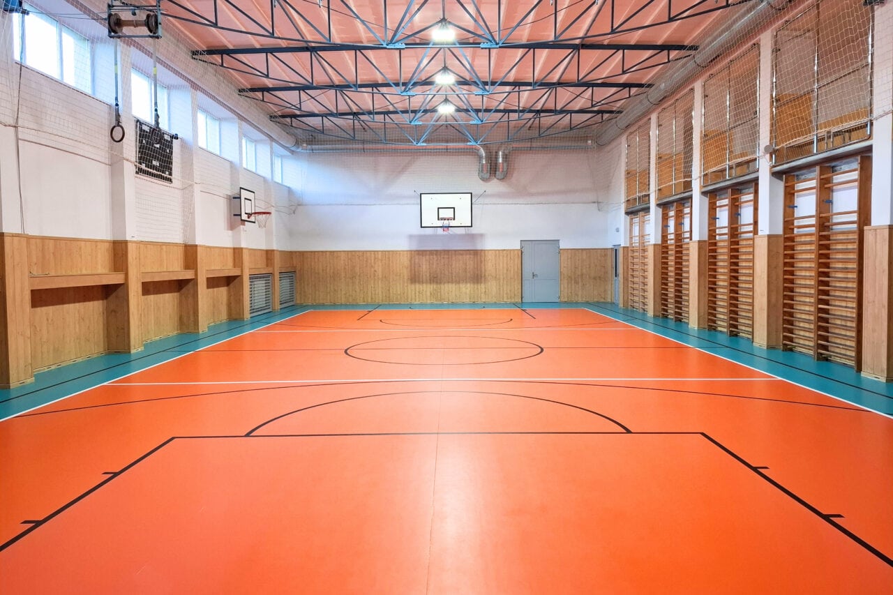 športová podlaha do telocvične, Telocvičňa ZŠ Lokca, Haro Sports, Gerflor Taraflex